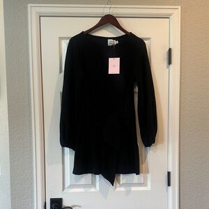 Hello Molly Black Long Sleeve Dress